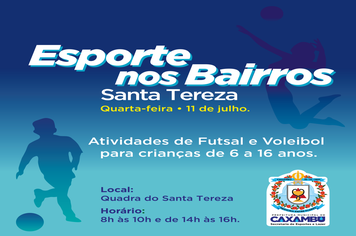 Esporte nos Bairros – Santa Tereza