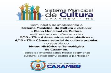 Sistema Municipal de Cultura de Caxambu convida
