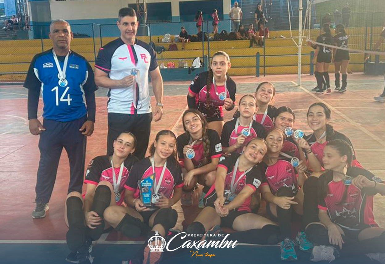Vôlei Feminino de Caxambu conquista vice-campeonato nos Jogos Abertos