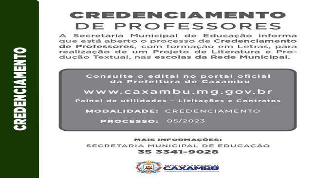 CREDENCIAMENTO DE PROFESSORES