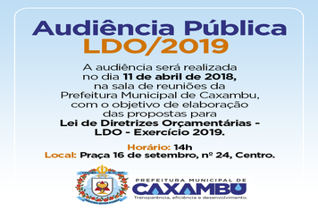 Audiência Pública – LDO/2019