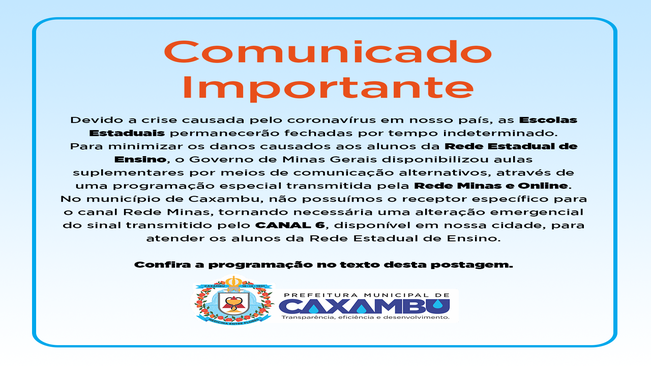 Comunicado Importante