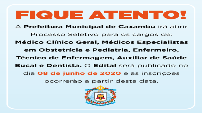FIQUE ATENTO!